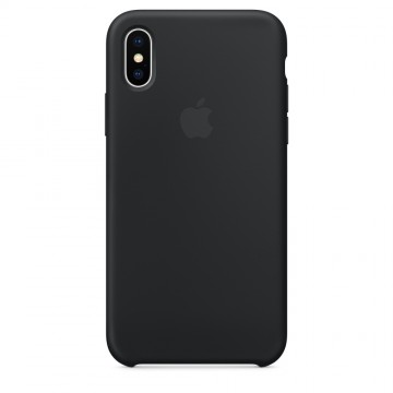 Originální silikonový kryt Apple iPhone X - Černý Originální silikonový kryt Apple iPhone X - Černý