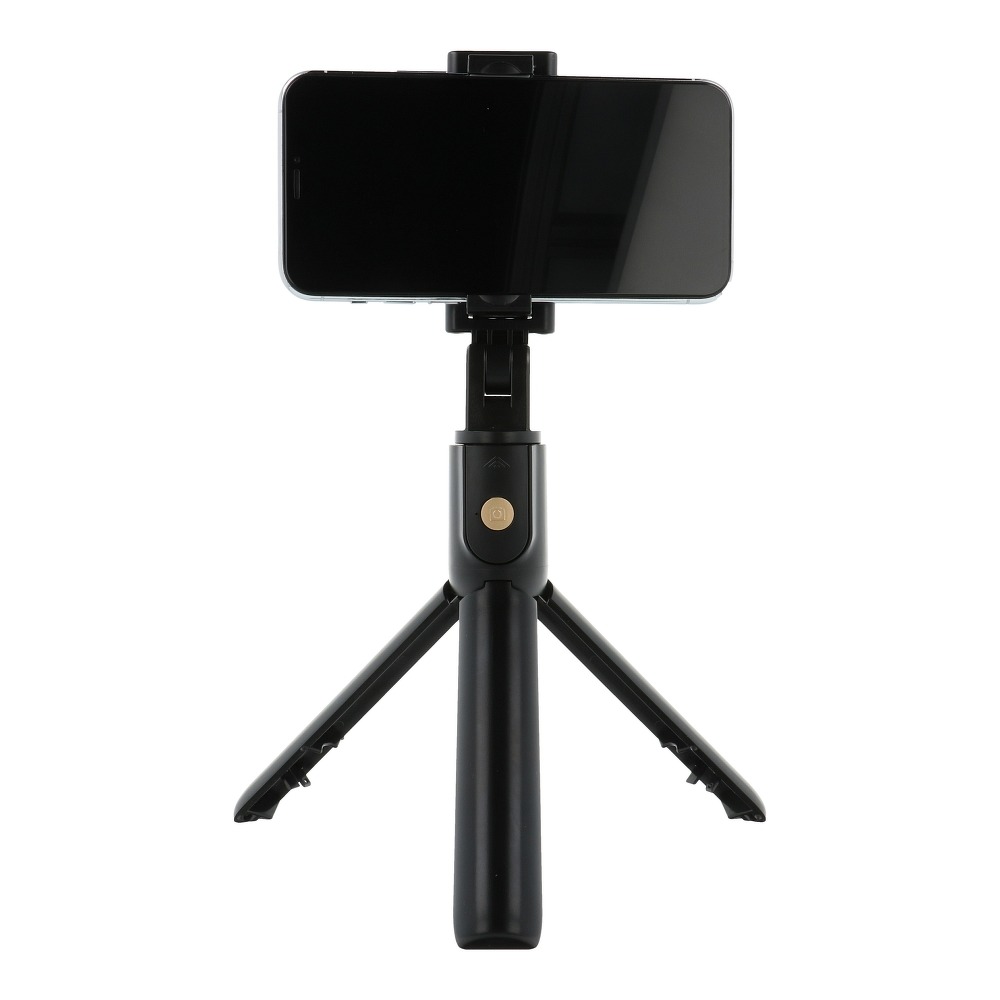 K07 Selfie teleskopická tyč se stativem a Bluetooth - Černá