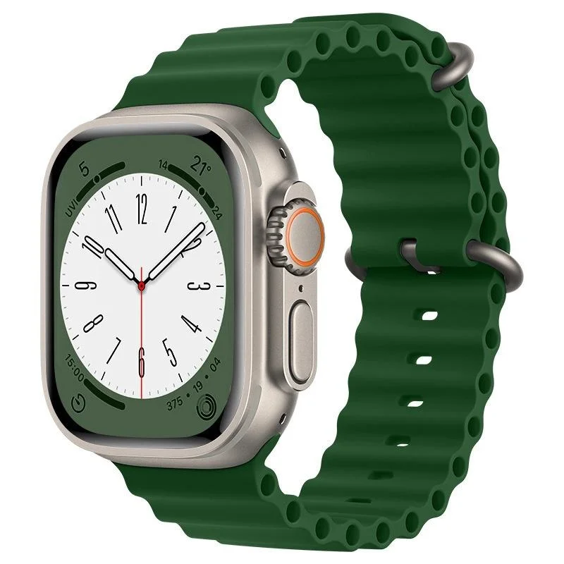 iMore Oceánský řemínek pro Apple Watch Ultra 1/2 (49mm) - Jetelově zelený