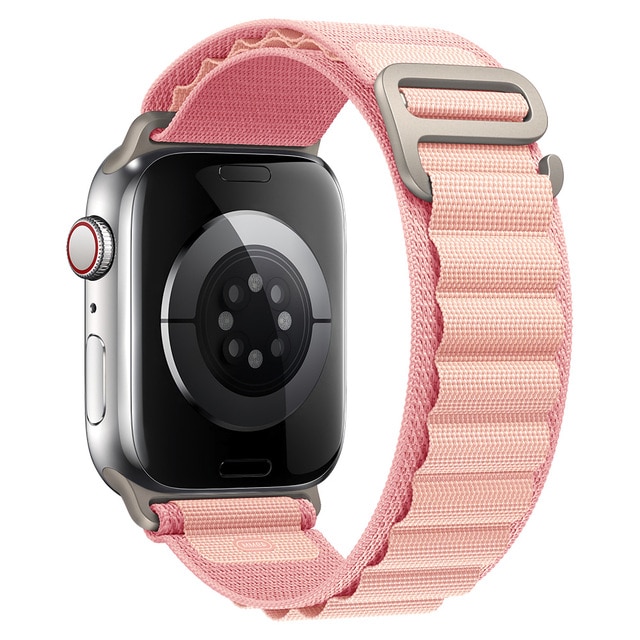 iMore Řemínek Alpský tah pro Apple Watch Series 9/8/7 (45mm) - Růžový