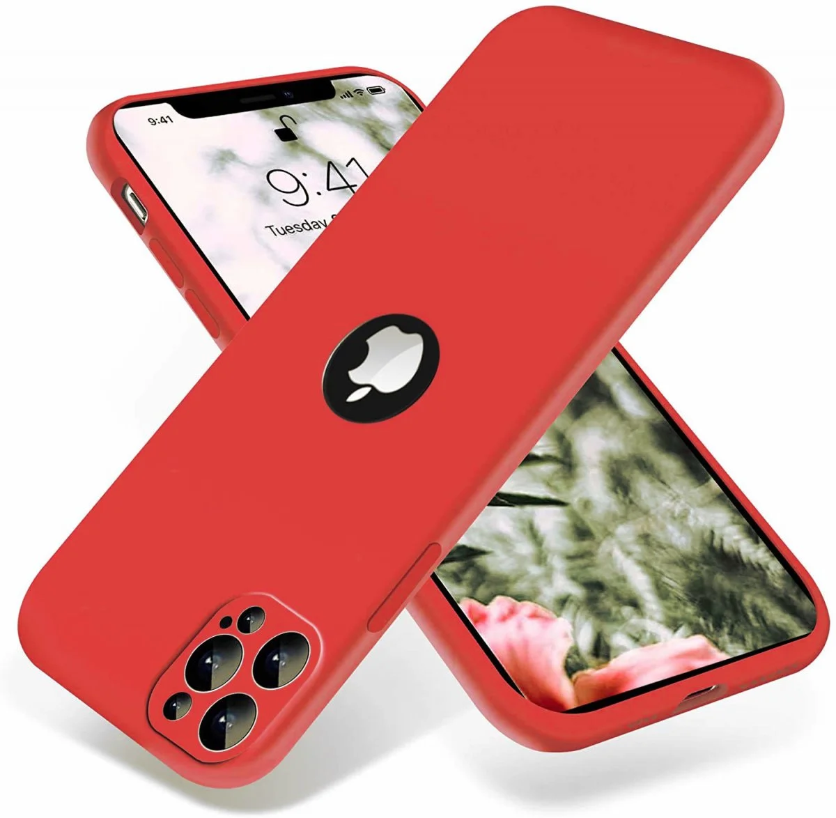 Pouzdro Forcell SOFT Case iPhone 12 / 12 Pro - červené