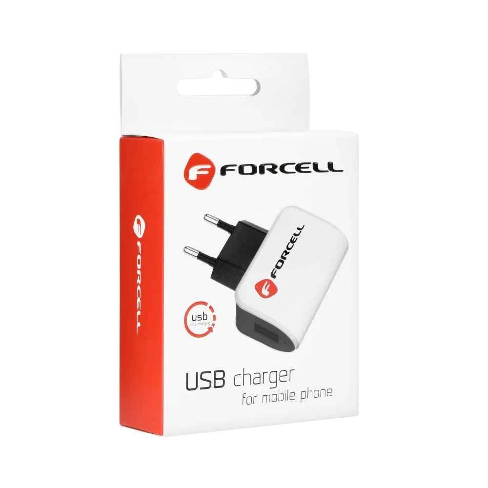 Nabíjecí sada Forcell: Nabíječka + Micro USB kabel (5V / 1A)