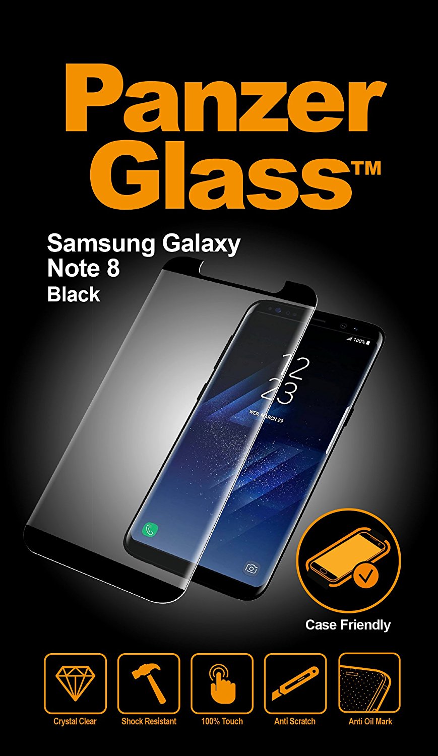 PanzerGlass tvrzené sklo Case Friendly pro Samsung Galaxy Note 8 PanzerGlass tvrzené sklo Case Friendly pro Samsung Galaxy Note 8