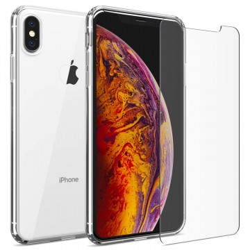 iMore SET: Čirý silikonový kryt a tvrzené sklo PRO+ 9H na iPhone Xs Max iMore SET: Čirý silikonový kryt a tvrzené sklo PRO+ 9H na iPhone Xs Max