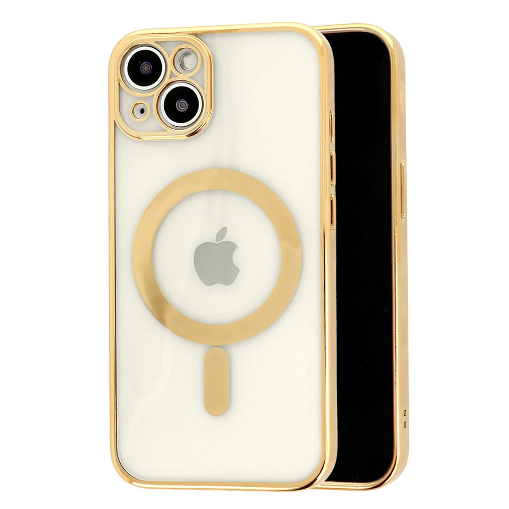 Pouzdro TopQ iPhone 11 Pro Luxury MagSafe - Zlatý