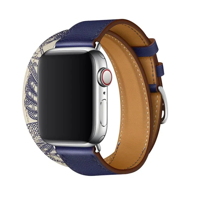 Řemínek iMore Double Tour Apple Watch Series 4/5/6/SE (44mm) - Inkoust/Beton