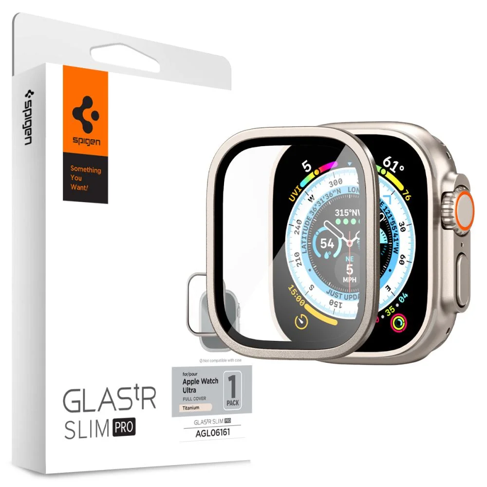 Spigen GLAStR SLIM PRO Apple Watch Ultra 1/2 (49mm) - Titanium