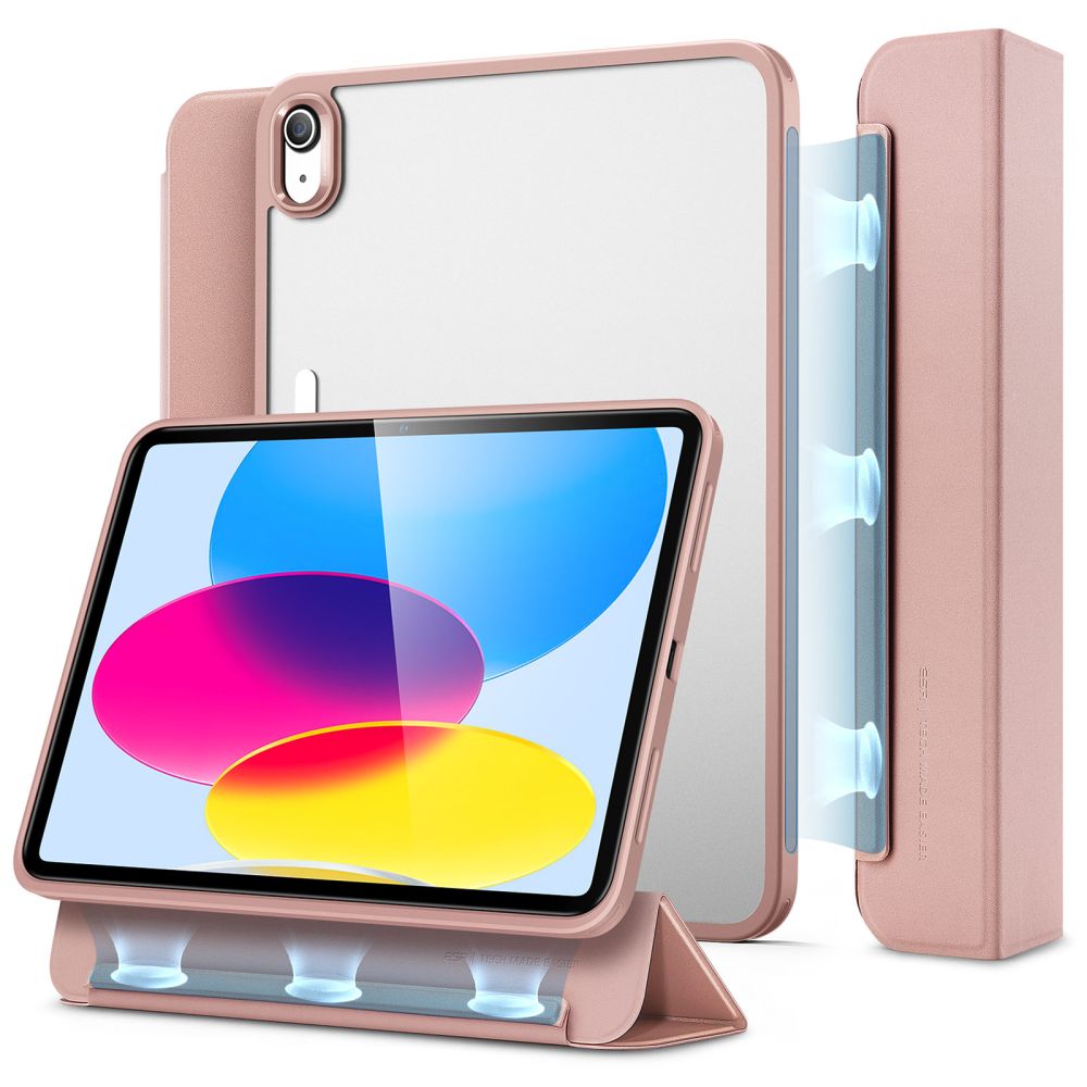 ESR Ascend Trifold Hybrid Apple iPad 10,9" (2022) - Růžově zlaté
