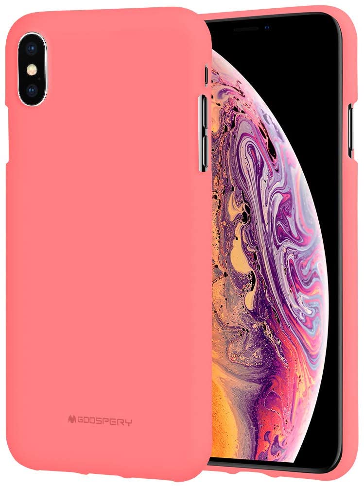 Pouzdro Mercury Goospery Soft Feeling iPhone XS Max - Růžový