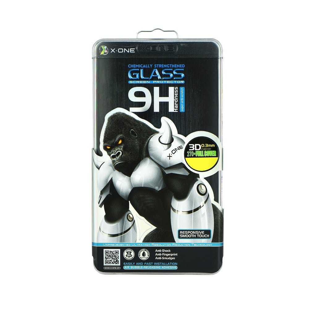 X-ONE Tvrzené sklo 3D/4D FULL COVER 0,3mm na displej Galaxy S8 Plus X-ONE Tvrzené sklo 3D/4D FULL COVER 0,3mm na displej Galaxy S8 Plus
