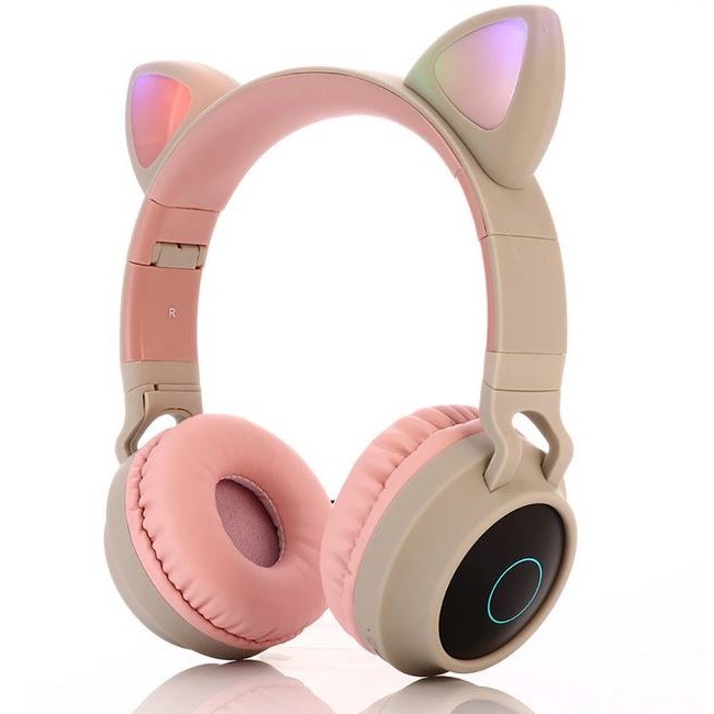 Hoco W27 CAT EAR - Béžová