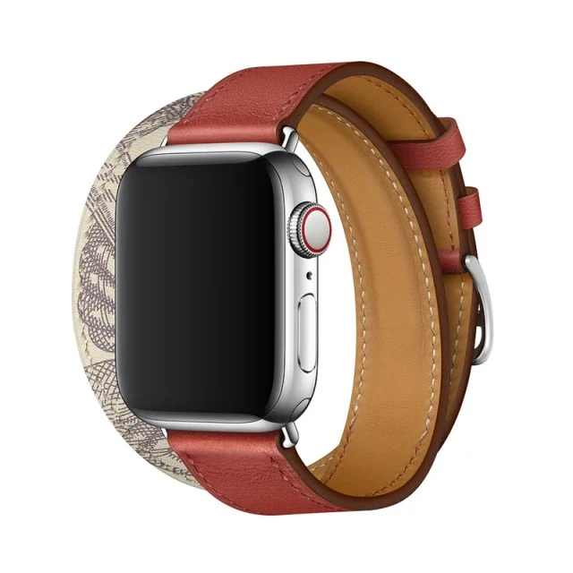 Řemínek iMore Double Tour Apple Watch Series 4/5/6/SE (40mm) - Cihla/Beton