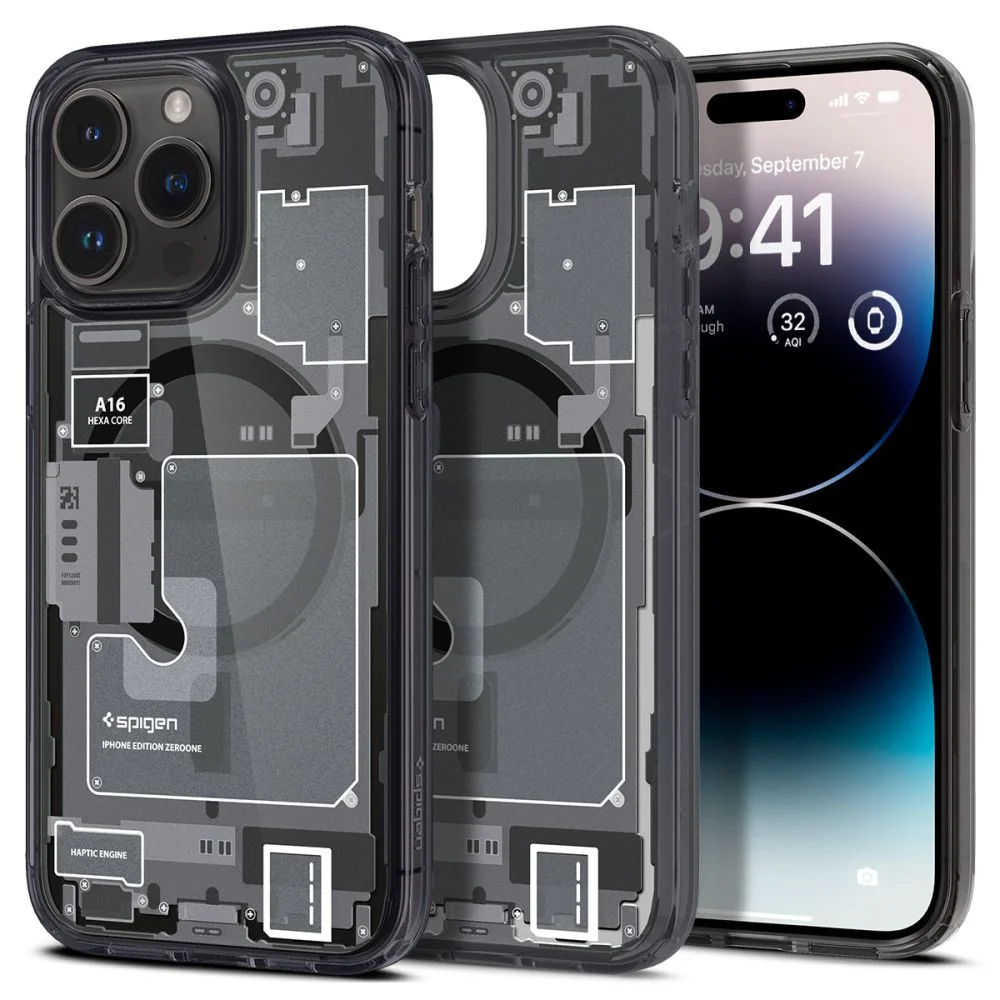 Pouzdro Spigen Ultra Hybrid MagSafe Graphite iPhone 14 Pro Max - Zero One