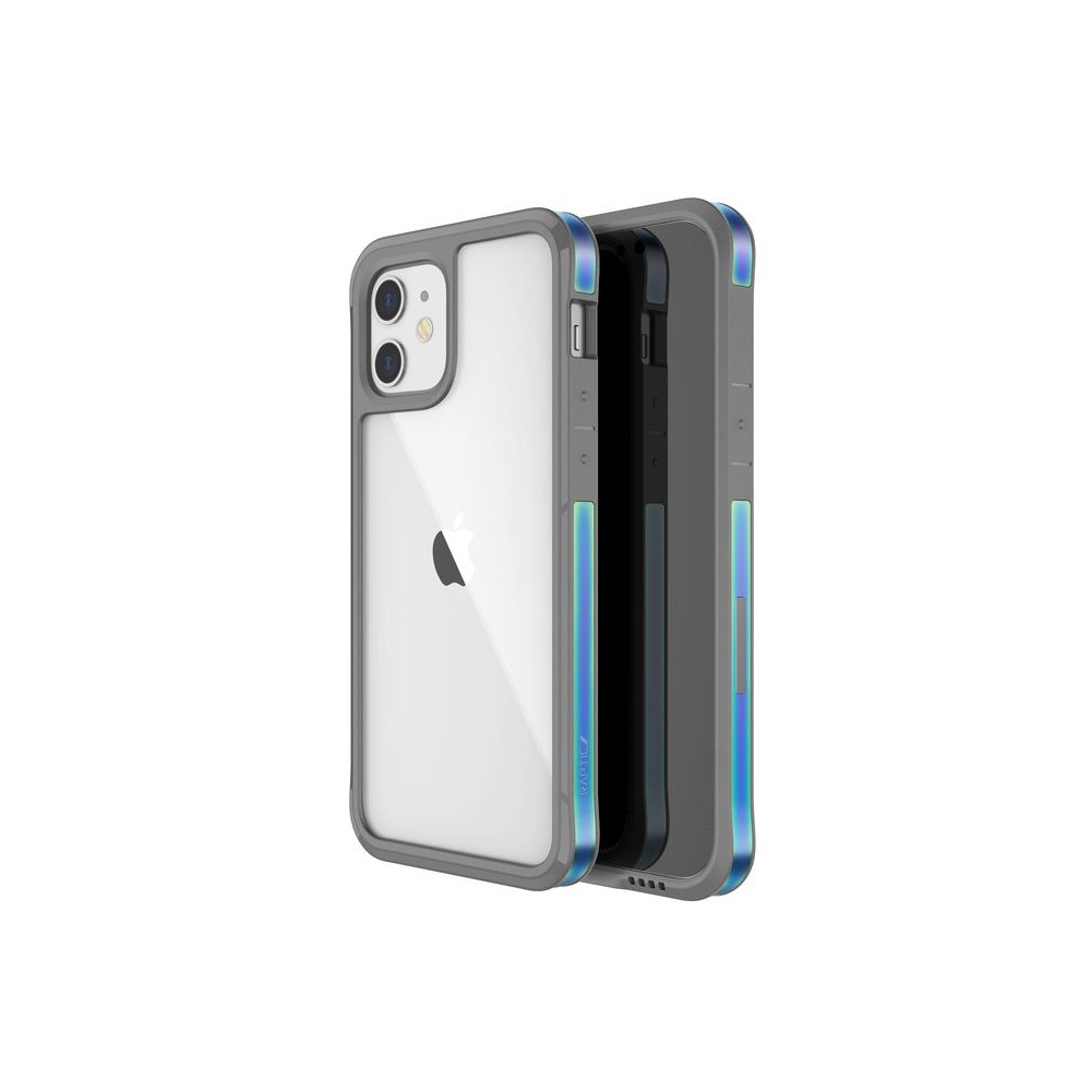 Pouzdro X-Doria Raptic Edge Aluminium Case Apple iPhone 12 Mini Drop test 3m - Iridescent