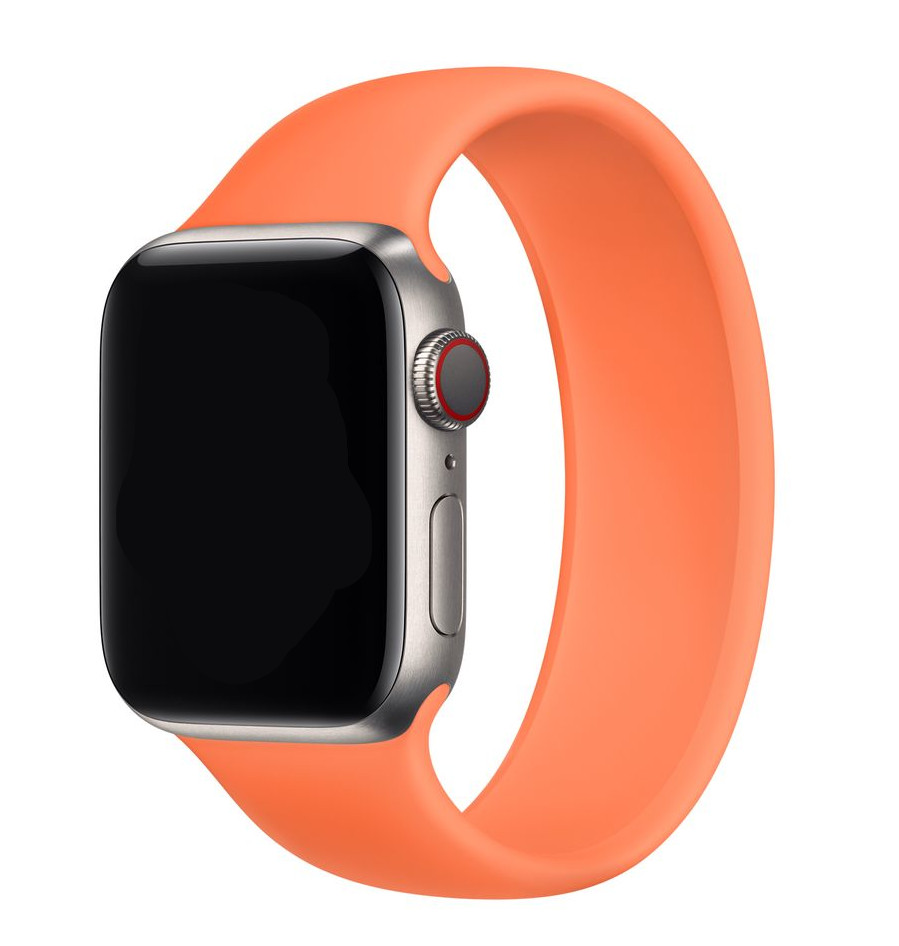Řemínek iMore Solo Loop Apple Watch Series 4/5/6/SE 40mm - Kumkvatově oranžový (L)