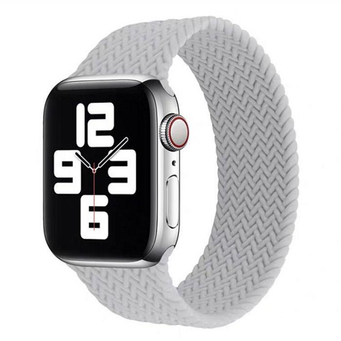 Pletený navlékací řemínek pro Apple Watch Ultra 1/2 49mm - šedý (L)