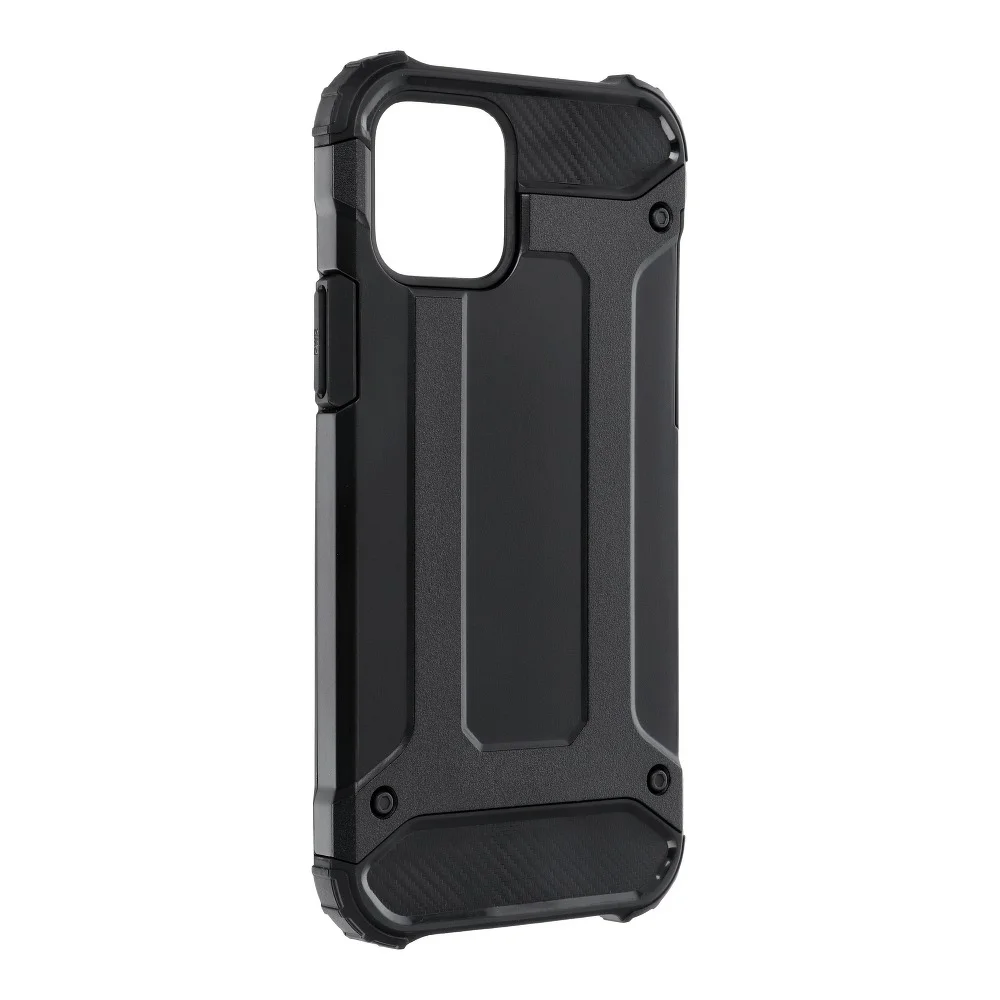 Pouzdro FORCELL Armor Apple iPhone 12 / 12 Pro - plastové / gumové - černé