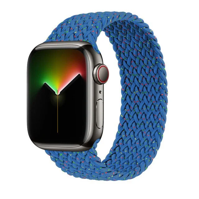 Řemínek iMore Braided Solo Loop Apple Watch Series 9/8/7 41mm - UNITY modrý (M)