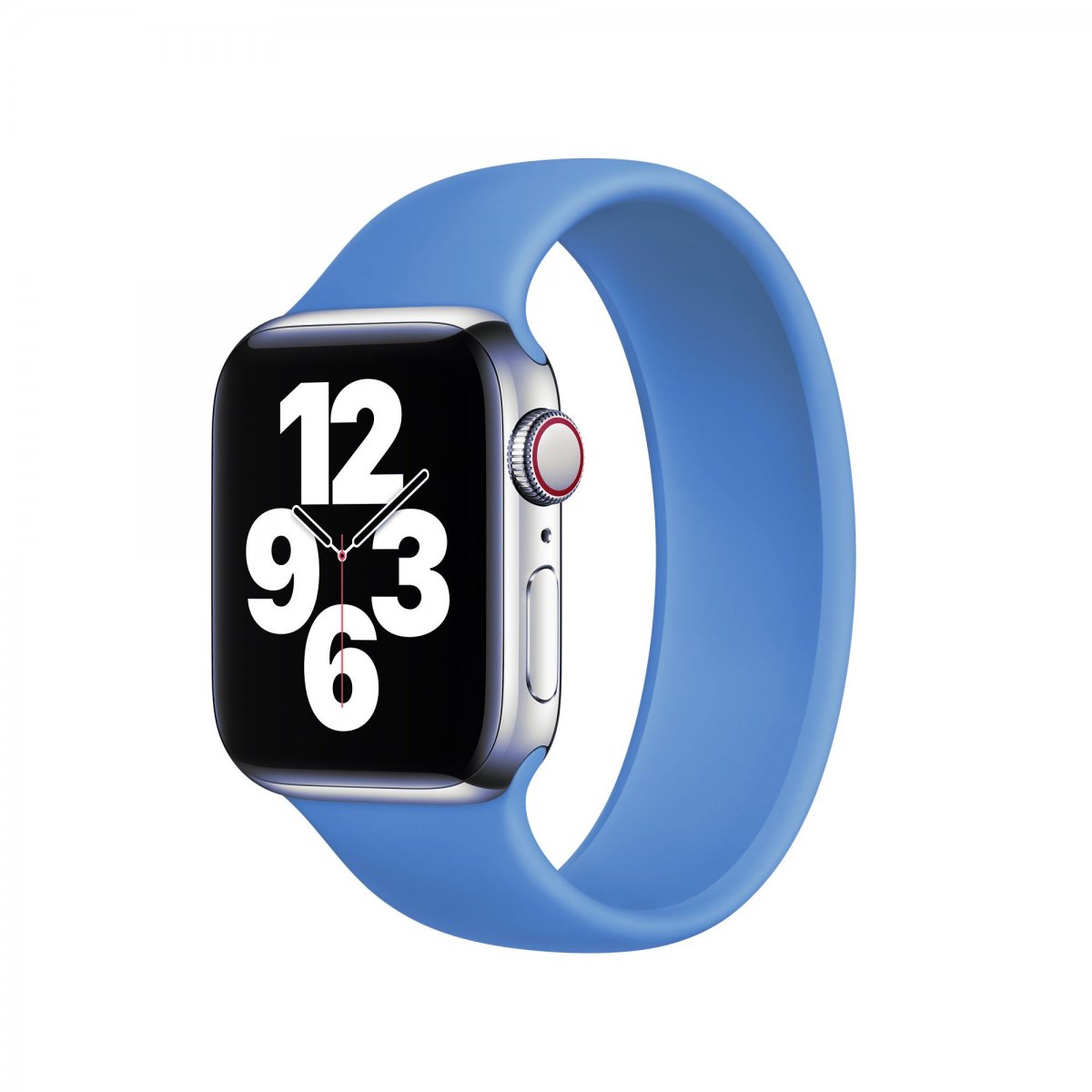 Řemínek iMore Solo Loop Apple Watch Series 4/5/6/SE 44mm - Modrá (XS)