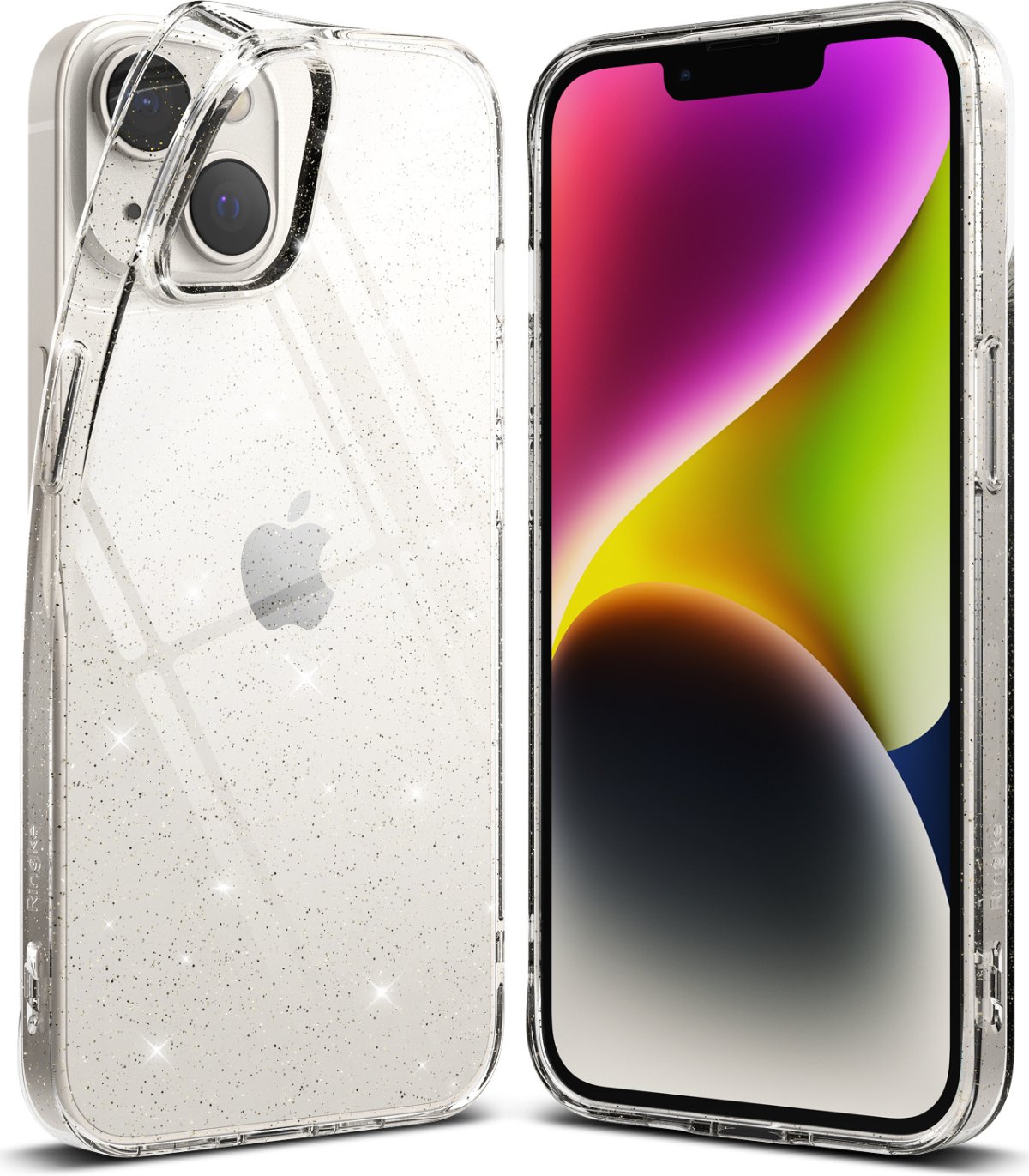 Pouzdro Ringke Air iPhone 14 - Glitter Clear