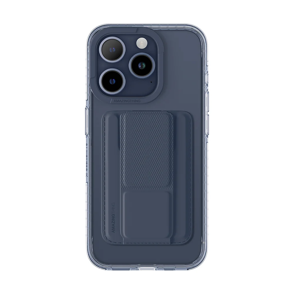 Pouzdro AMAZING THING Titan Pro Mag Wallet Set iPhone 15 Pro černé - tmavě modrý
