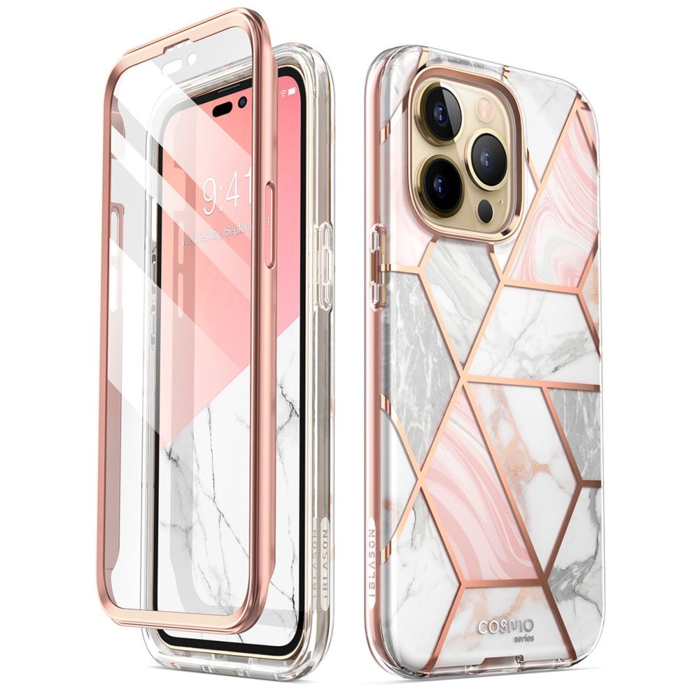Pouzdro SupCase i-Blason Cosmo iPhone 14 Pro Marble Pink
