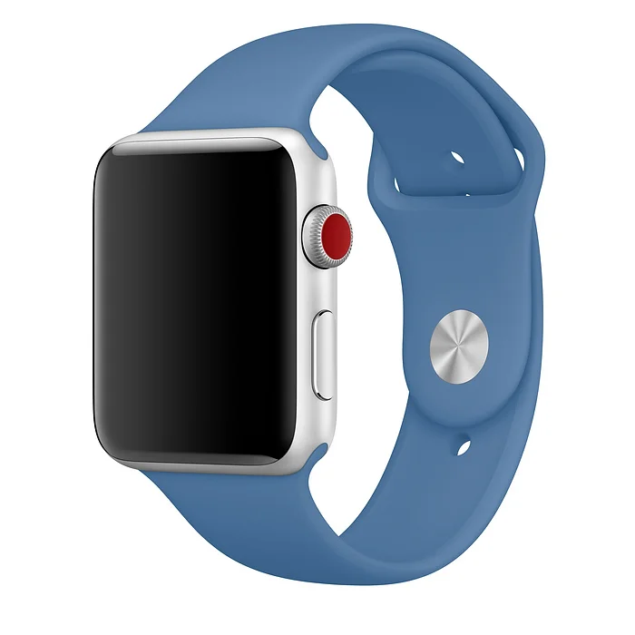 Řemínek iMore SmoothBand pro Apple Watch Series 9/8/7 (45mm) - Džínově modrý