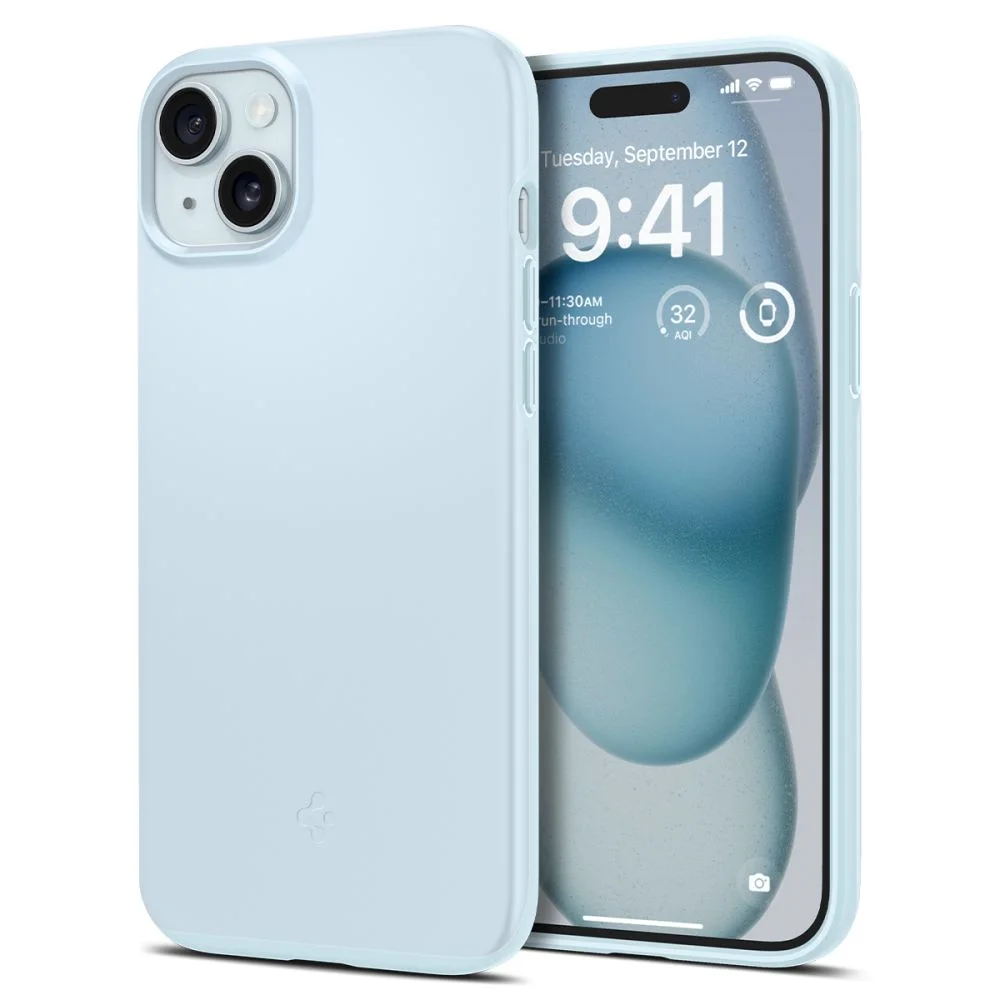 Pouzdro Spigen Thin Fit iPhone 15 - Mute Blue