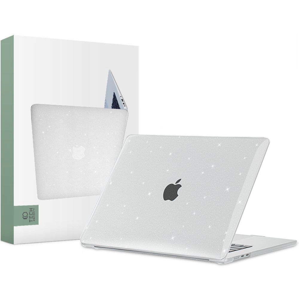 Pouzdro Tech-Protect Smartshell MacBook Air 15" (M2 2023 / M3 2024) - Třpytivé
