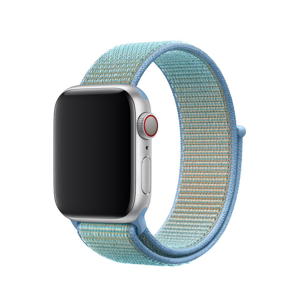 Provlékací sportovní řemínek NYLON Apple Watch Ultra 1/2 49mm - Chrpově modrý