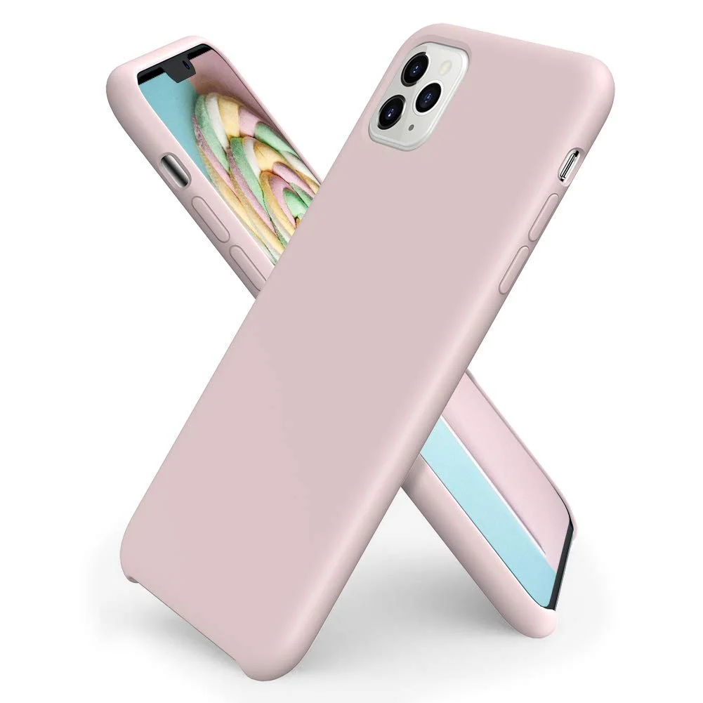 Pouzdro iMore Silicone Case iPhone 11 Pro Max - Pískově růžový
