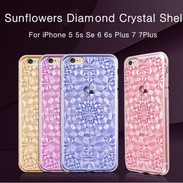 Kryt 3D Flowers & Crystals pro iPhone SE / 5s / 5 Kryt 3D Flowers & Crystals pro iPhone SE / 5s / 5