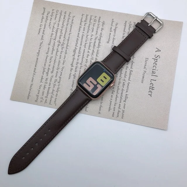 Řemínek iMore Single Tour Apple Watch Series 4/5/6/SE /40mm) - Temně hnědý