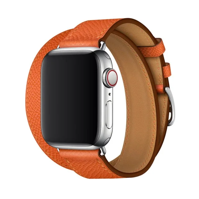 Řemínek iMore Double Tour Apple Watch Series 4/5/6/SE (44mm) - Oranžový