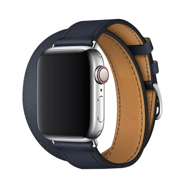 Řemínek iMore Double Tour Apple Watch Series 3/2/1 (42mm) - Půlnočně modrý