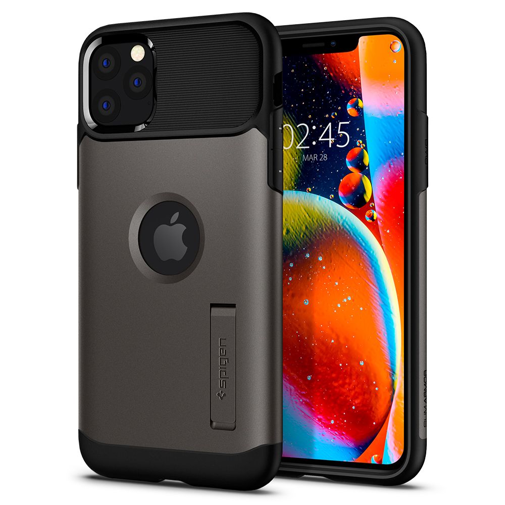 Pouzdro Spigen Slim Armor Apple iPhone 11 Pro Max - Gunmetal