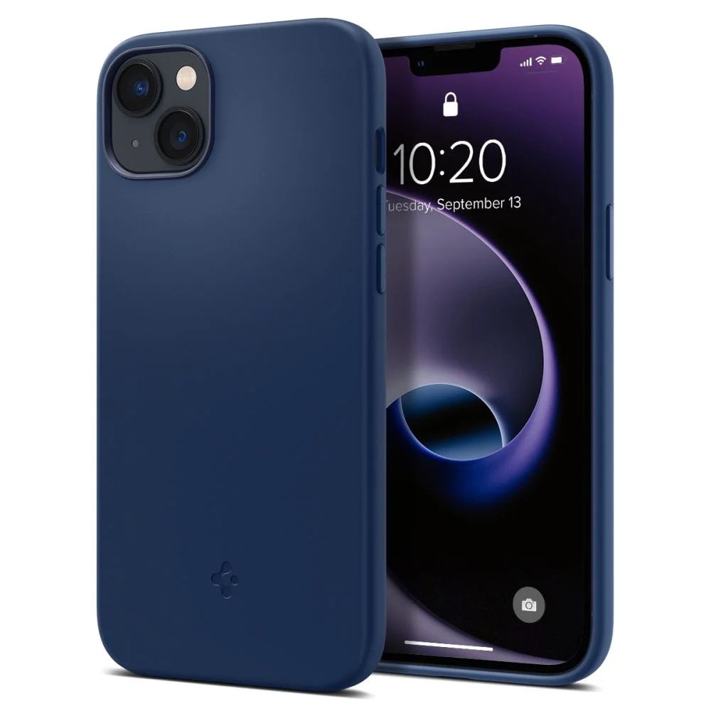 Pouzdro Spigen Silicone Fit MagSafe iPhone 14 - Modré
