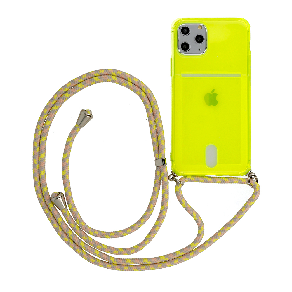 Pouzdro Vennus STRAP Fluo Case iPhone 12 Pro/12 - neonově žlutá