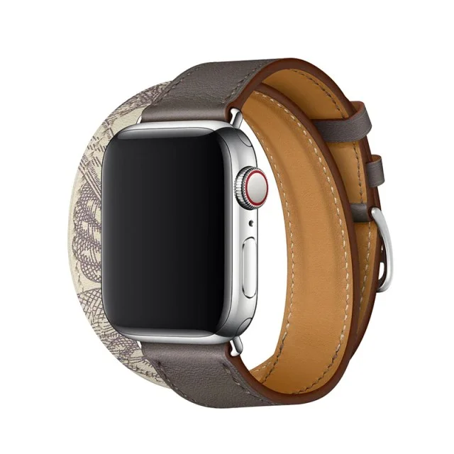 Řemínek iMore Double Tour Apple Watch Series 4/5/6/SE (40mm) - Cín/Beton