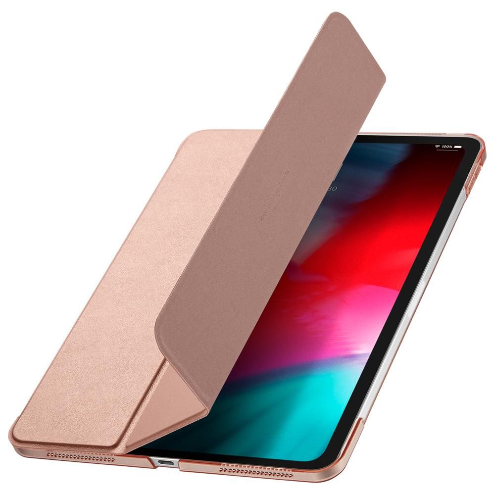 Pouzdro Spigen Smart Fold na Apple iPad Pro 12.9" (2018) - Růžově zlaté