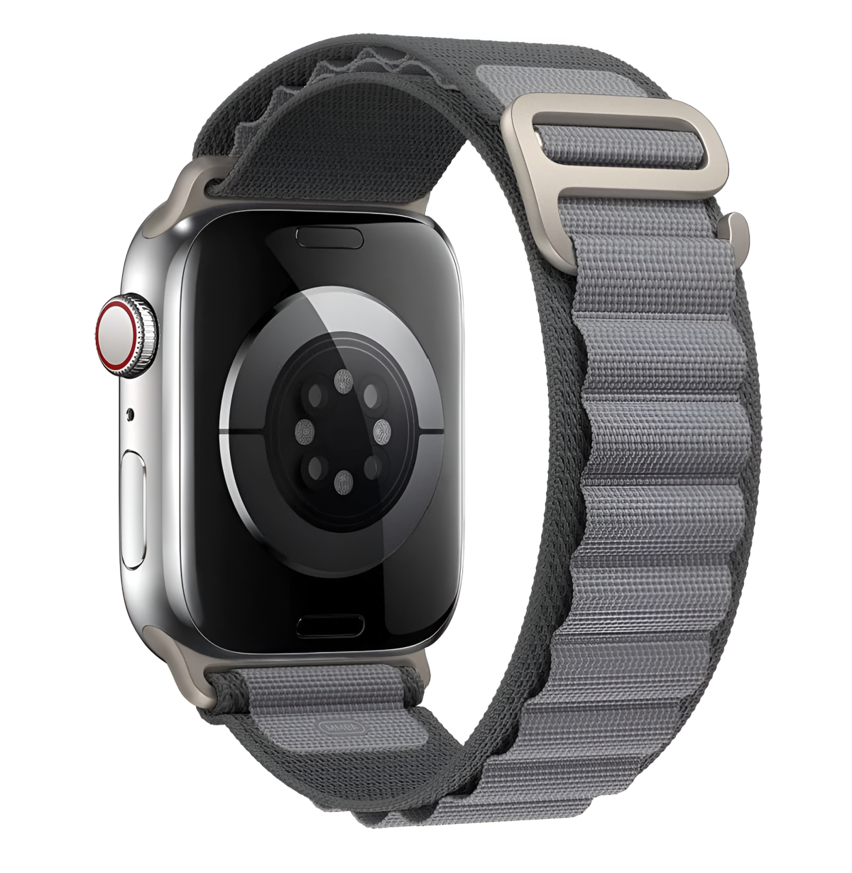 iMore Řemínek Alpský tah pro Apple Watch Series 9/8/7 (45mm) - Tmavě Šedý