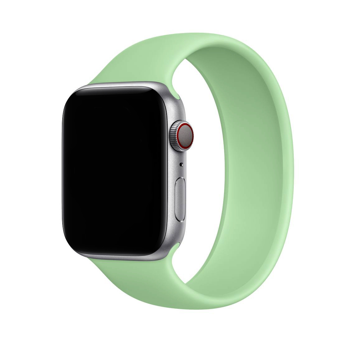Řemínek iMore Solo Loop Apple Watch Series 9/8/7 45mm - Pistáciově zelená (XS)