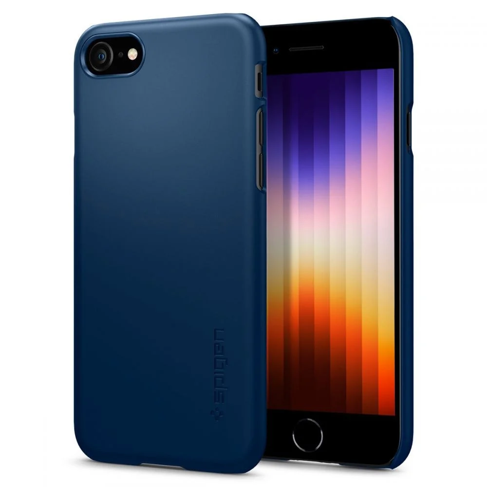 Pouzdro Spigen Thin Fit iPhone 7/8/SE (2020/2022) - Modrá