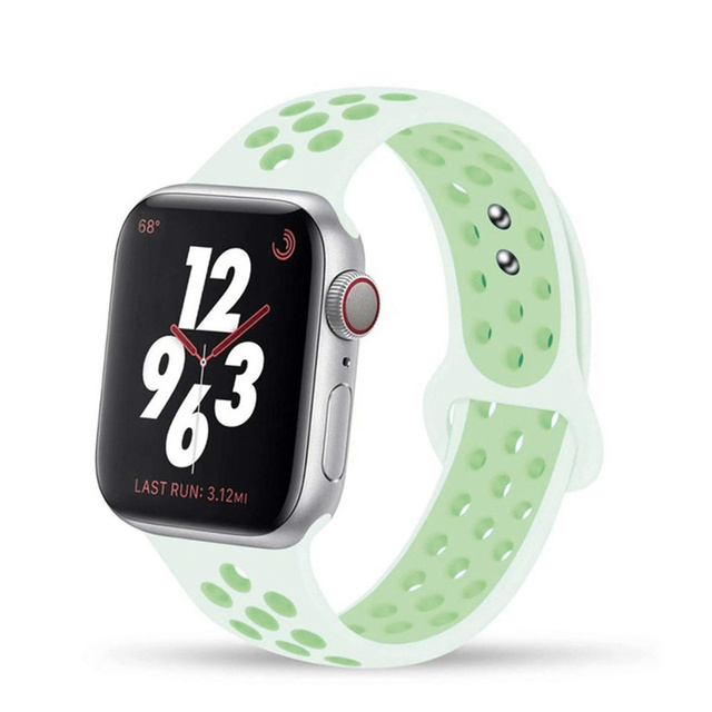 Řemínek SPORT pro Apple Watch Series 1/2/3 (42mm) - Spruce Aura/Vapor Green