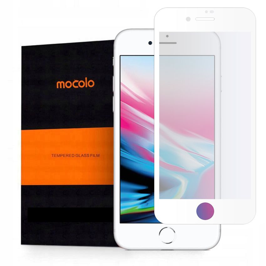 Mocolo GLASS FILM TG+ Case Friendly iPhone 7/8/SE (2020/2022) - Bílé