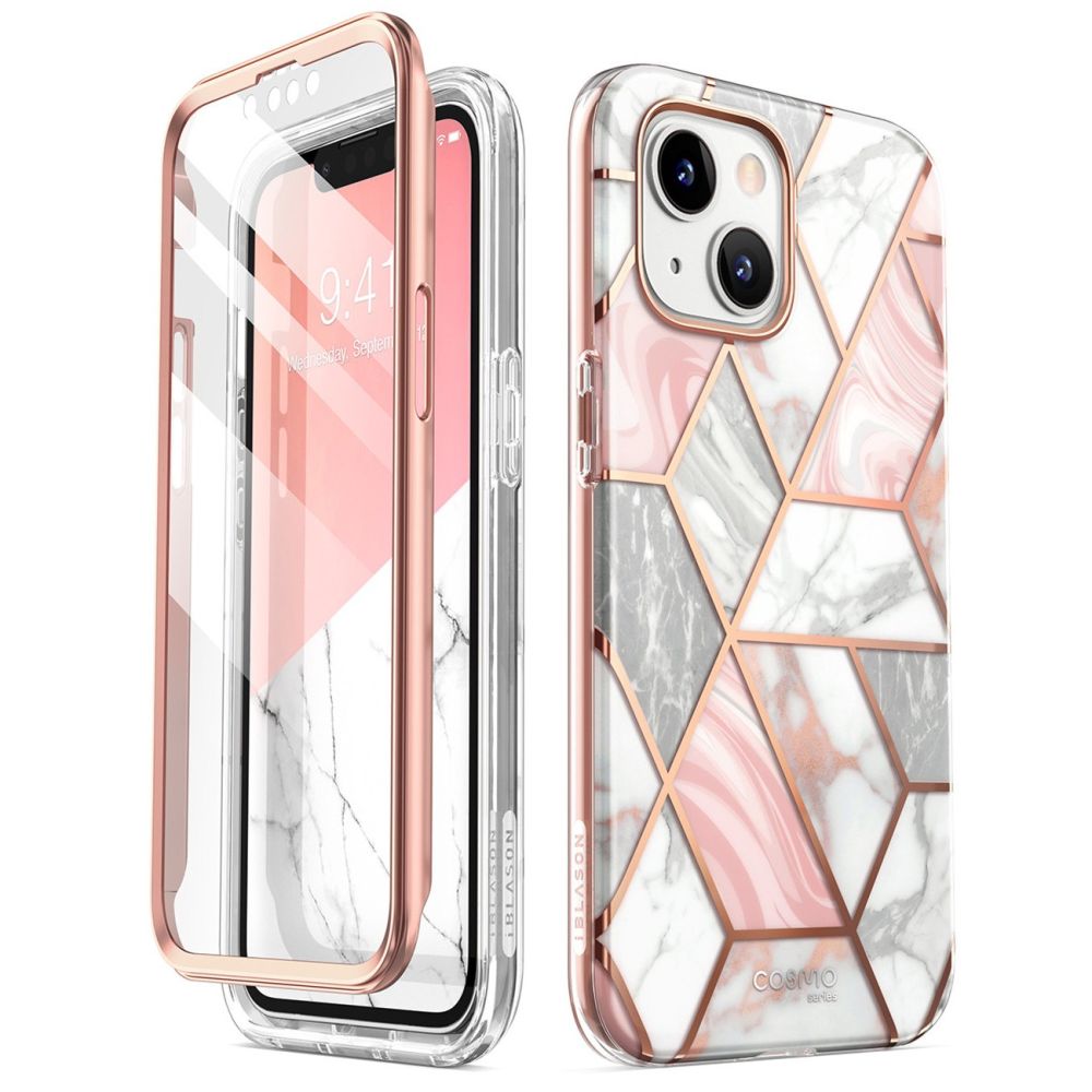 Pouzdro SupCase i-Blason Cosmo iPhone 14 Plus Marble Pink
