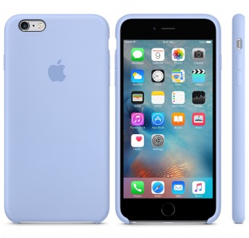 Originální silikonový kryt Apple iPhone 6s / 6 - Šeříkově modrý Originální silikonový kryt Apple iPhone 6s / 6 - Šeříkově modrý