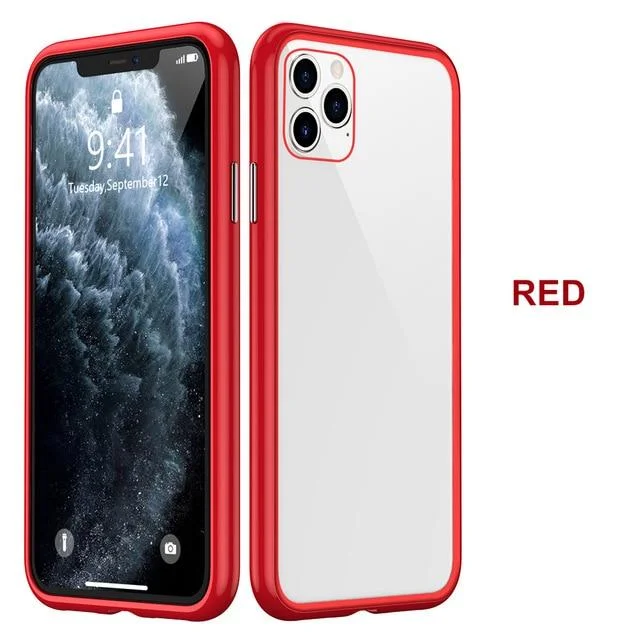 Pouzdro XO Glass Case iPhone 11 - Červené