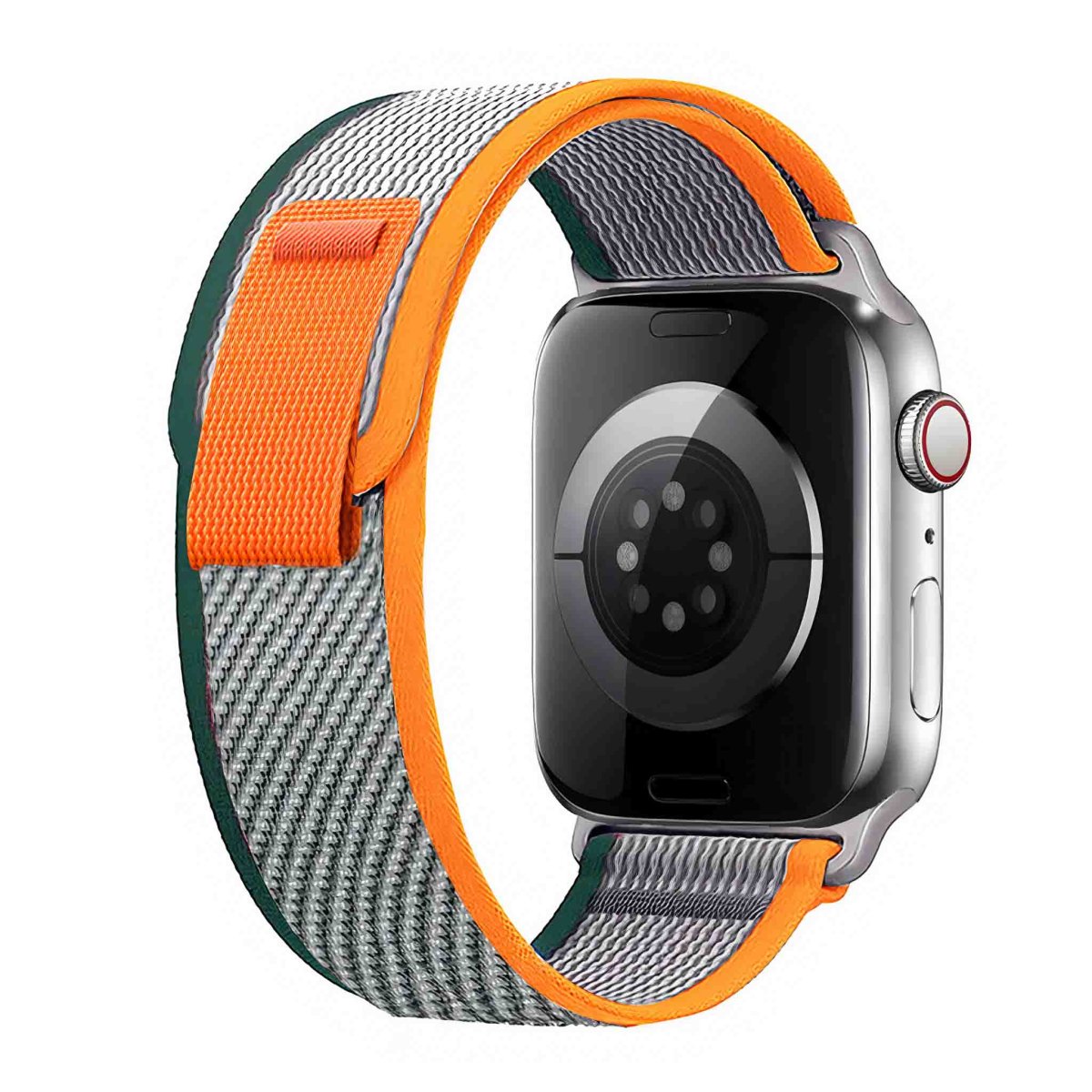 iMore Řemínek Trailový tah Apple Watch Series 9/8/7 (45mm) - oranžová-zelená