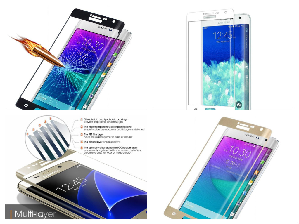3D Tvrzené sklo 9H na celý displej pro Galaxy Note Edge 3D Tvrzené sklo 9H na celý displej pro Galaxy Note Edge